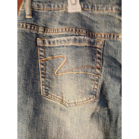 Liz & Co "Chelsea" Stretch Jeans Antique Wash BLUE JEANS Womens 16Reg Mid-Rise - Picture 9 of 16